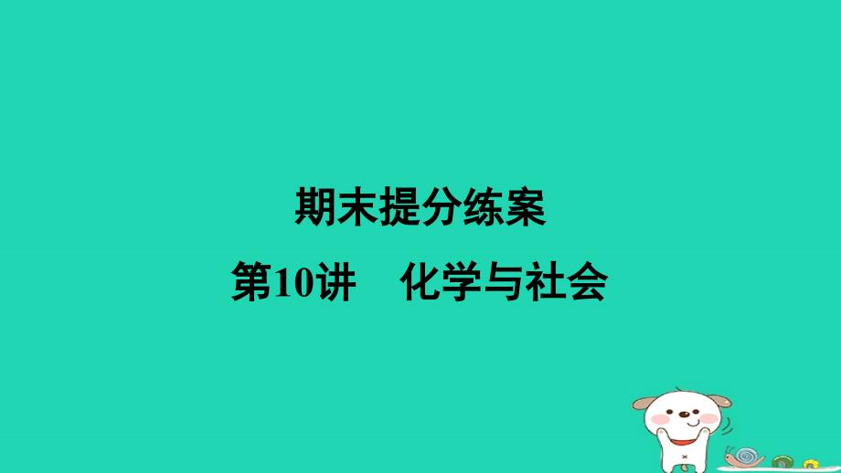 2024九年级化学下册提练第10讲化学与社会习题课件新版新人教版_第1页