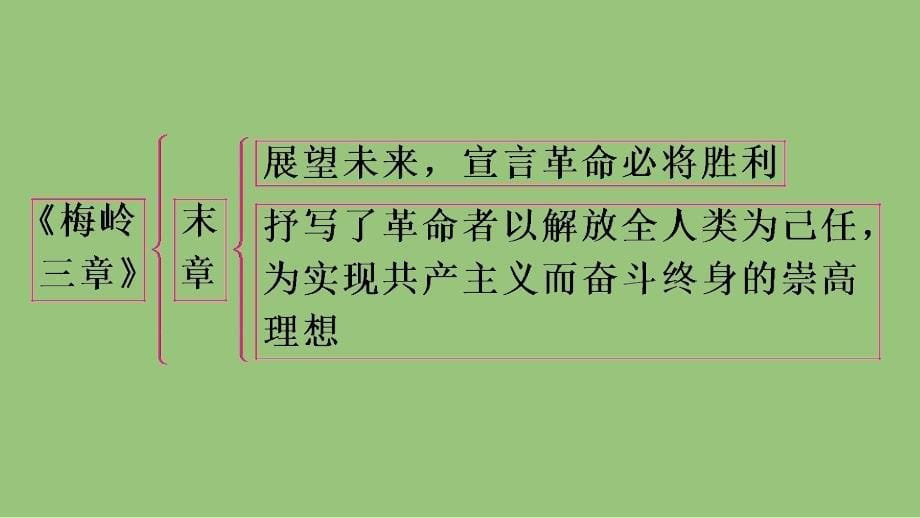 部编版语文九年级下册《梅岭三章》习题教学课件_第5页