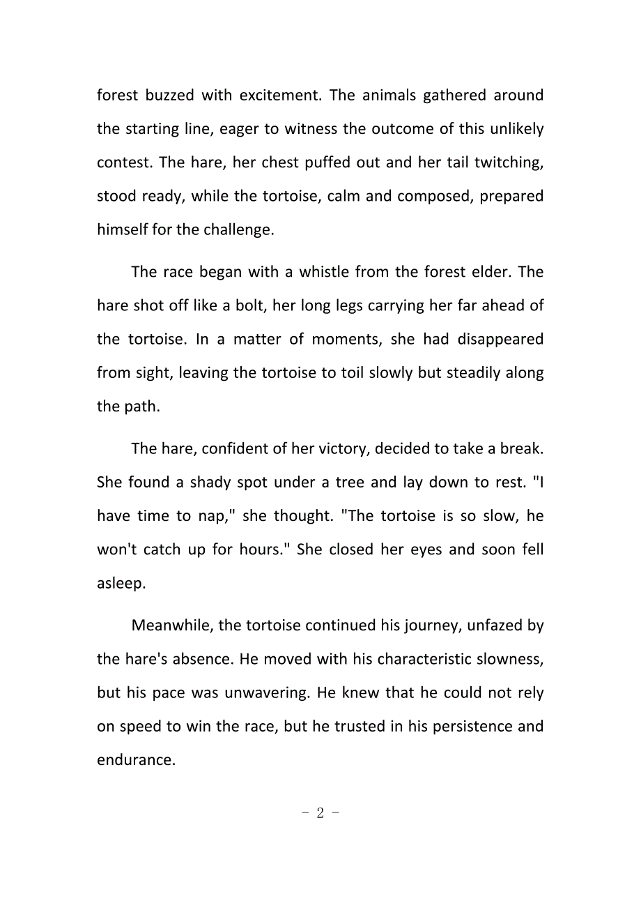 伊索寓言英语小故事_第2页