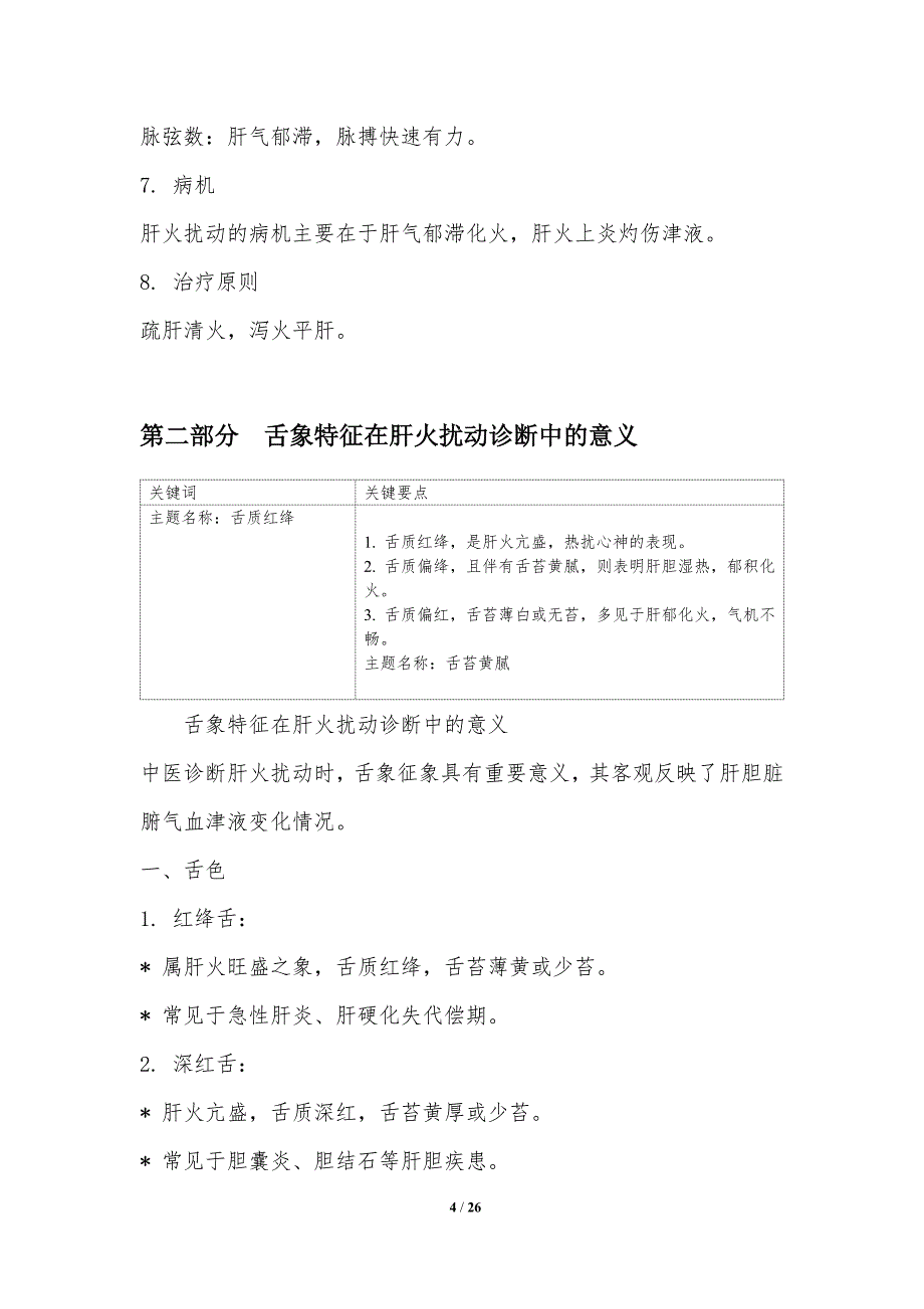 肝火扰动的中医诊断指标研究_第4页