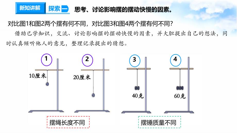 3.5摆的快慢 课件教科版五年级科学上册_第4页