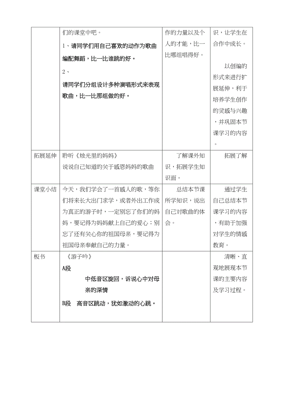 人音版音乐六年级下册全册教学设计教案_第4页