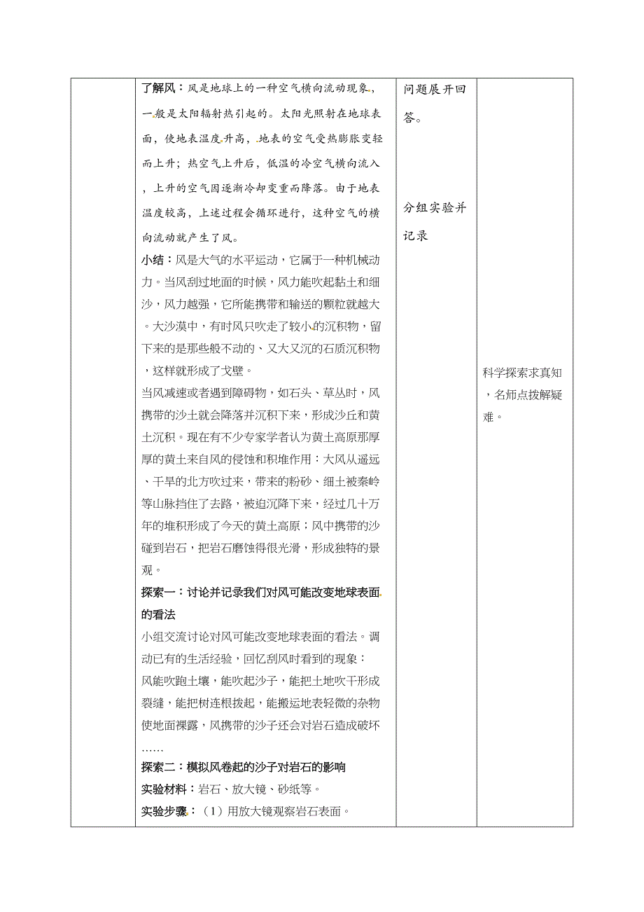 2.5风的作用 教案教科版五年级科学上册_第2页