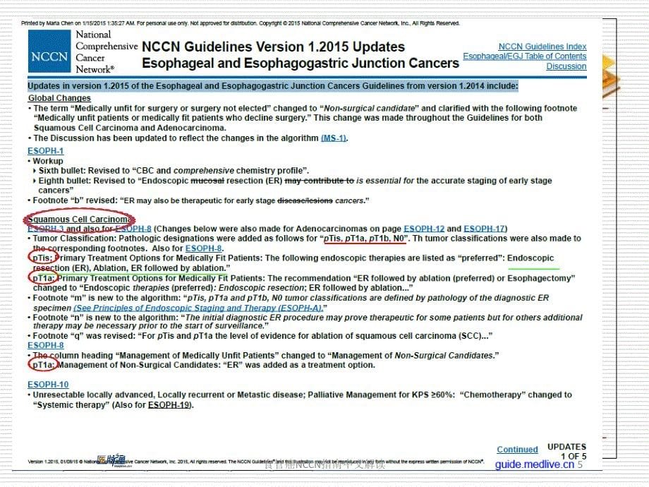 食管癌NCCN指南中文解读培训课件_第5页