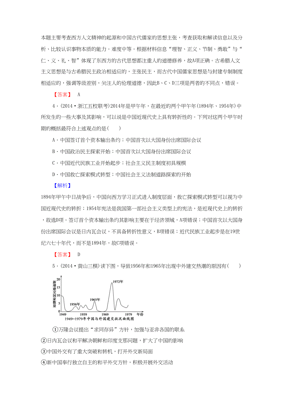 版高考历史二轮专题复习 专题讲座训练(七)（含解析）_第2页