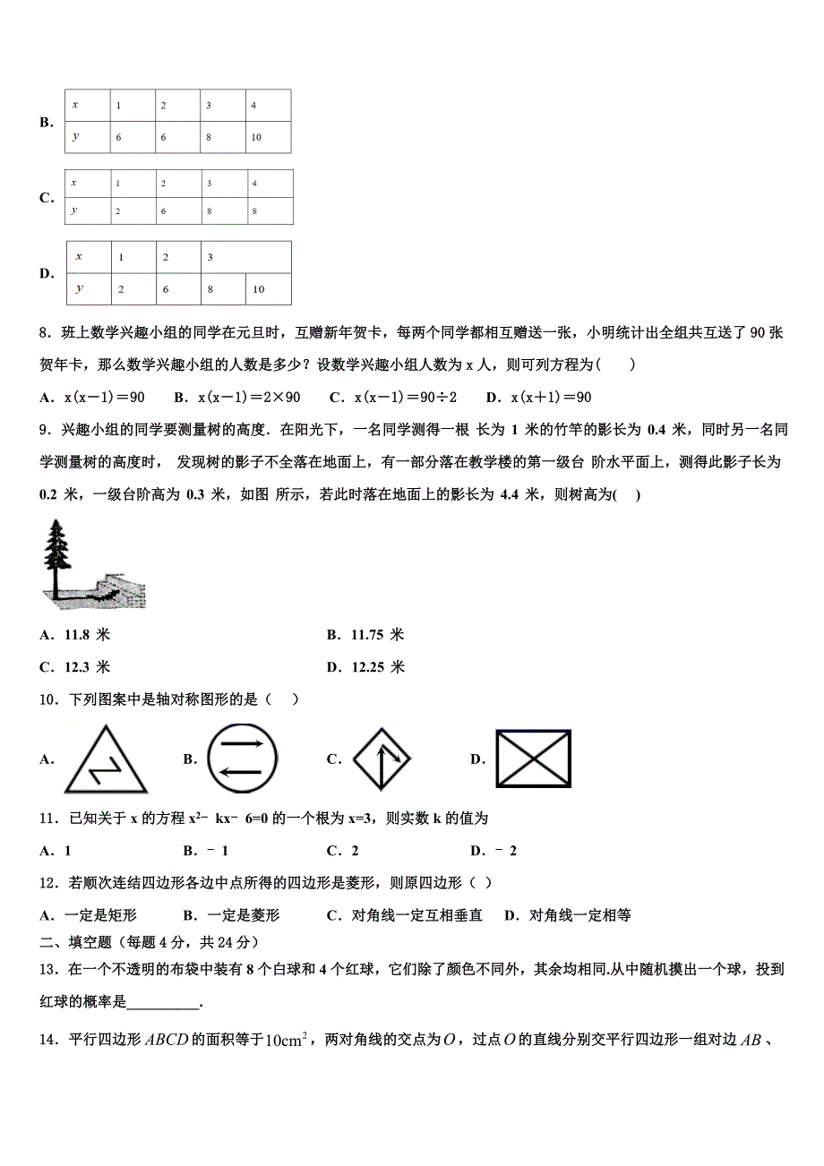 2024届河南省林州市第七中学八年级数学第二学期期末预测试题含解析_第2页