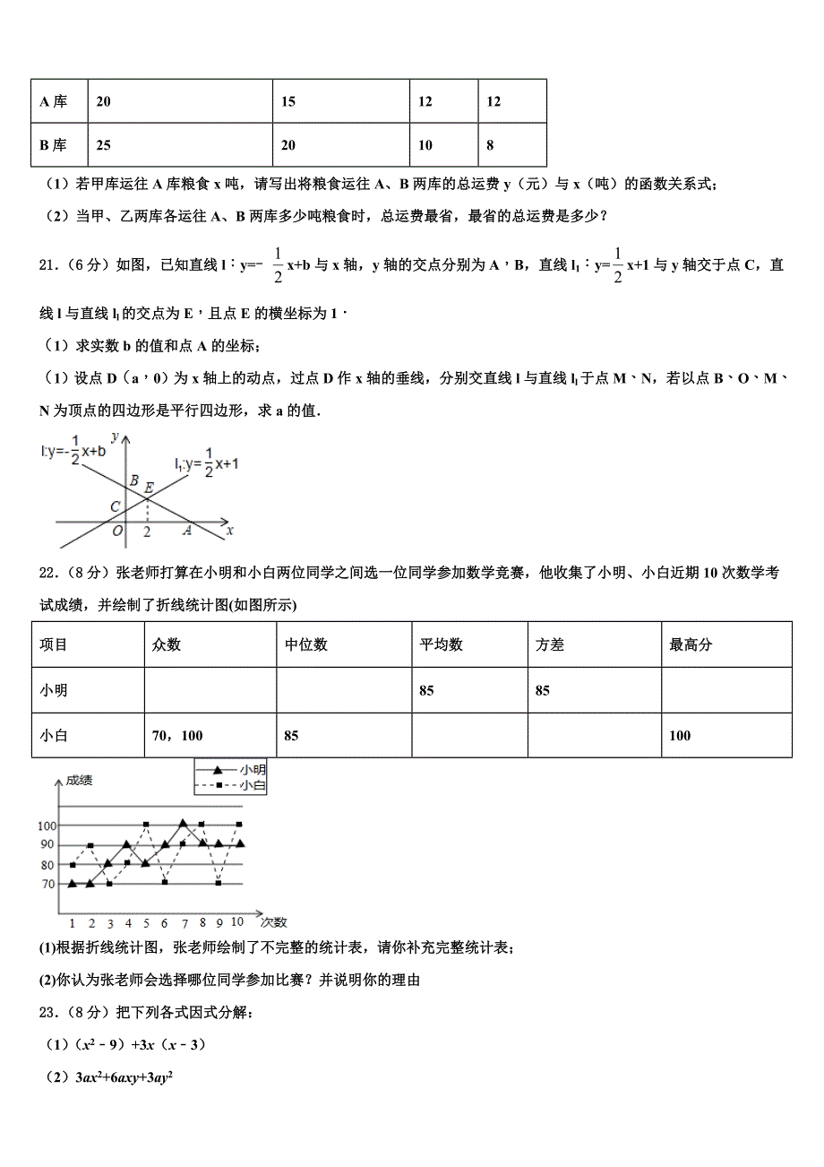 2024届辽宁省鞍山市名校八年级数学第二学期期末质量跟踪监视模拟试题含解析_第4页