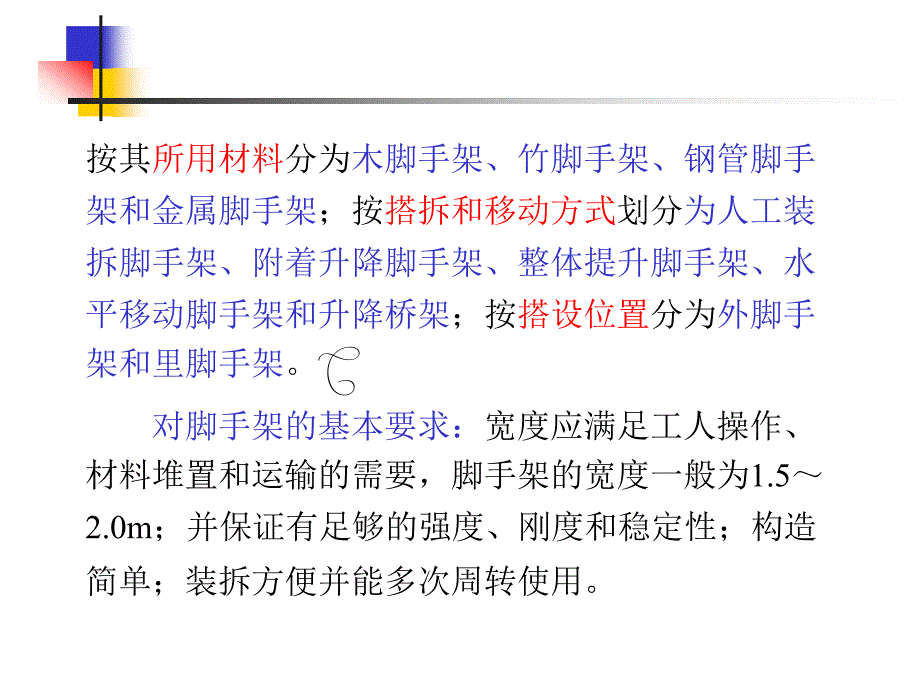 脚手架的种类和基本要求讲解培训_第3页