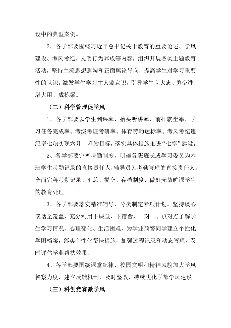 2篇2024年学风建设月工作实施方案_第2页