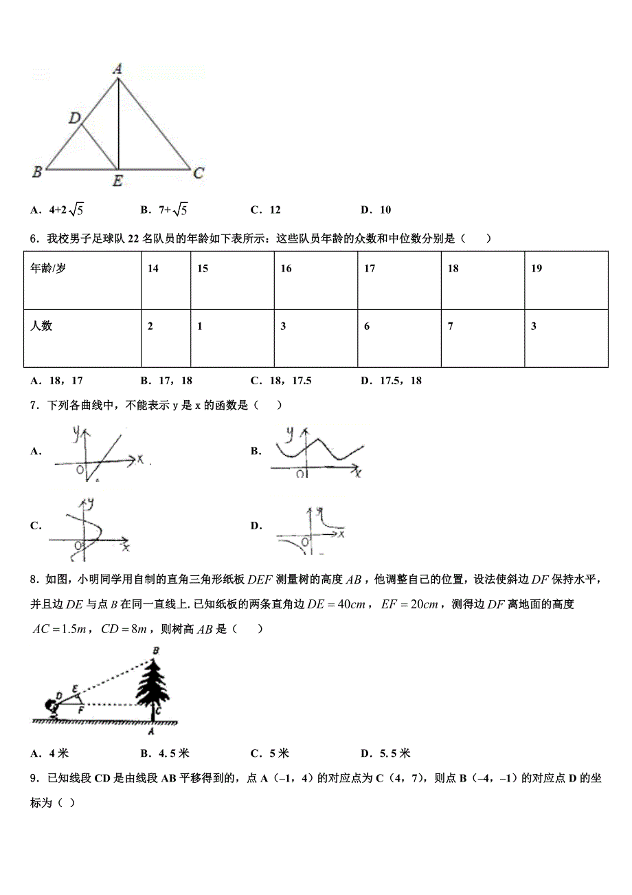 2024年湖北省黄石市河口中学八年级数学第二学期期末达标检测模拟试题含解析_第2页