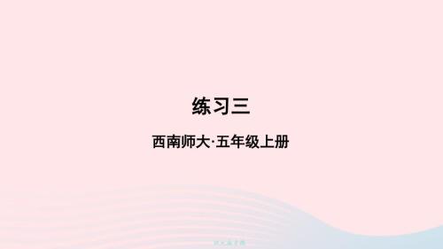 2023五年级数学上册一小数乘法练习四上课课件西师大版