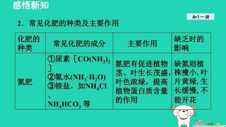 2024九年级化学下册第8章常见的酸碱盐8.5化学肥料授课课件科粤版_第5页