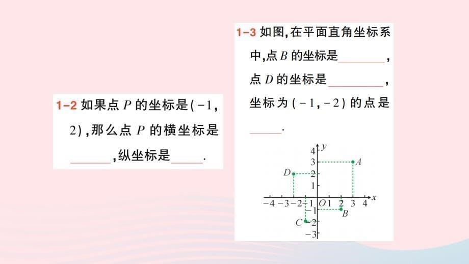 2023七年级数学下册第七章平面直角坐标系7.1平面直角坐标系7.1.2平面直角坐标系作业课件新版新人教版_第5页