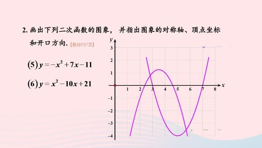 2023九年级数学下册第1章二次函数复习题1上课课件新版湘教版_第5页