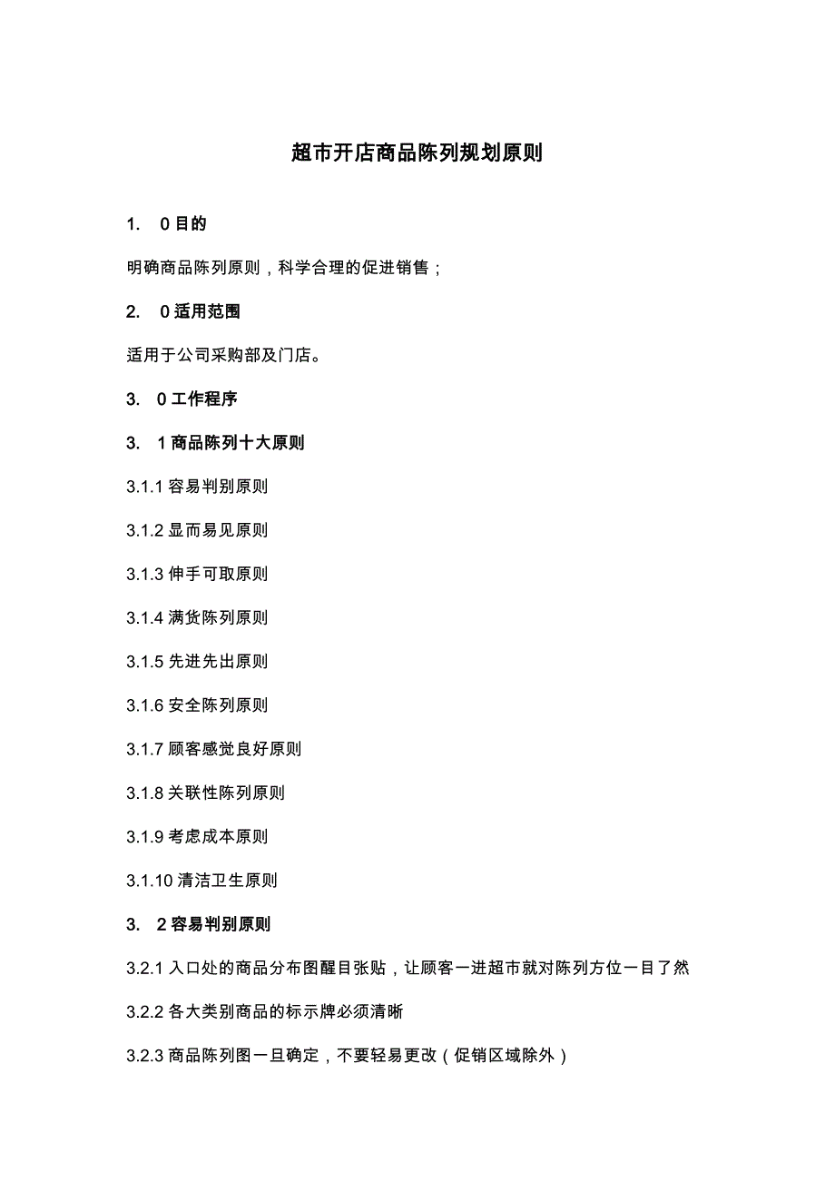 超市开店商品陈列规划原则_第1页