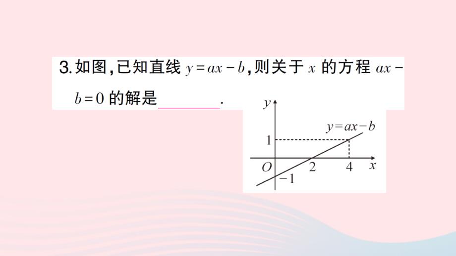 2023八年级数学下册第十九章一次函数19.2一次函数19.2.3一次函数与方程不等式作业课件新版新人教版_第4页