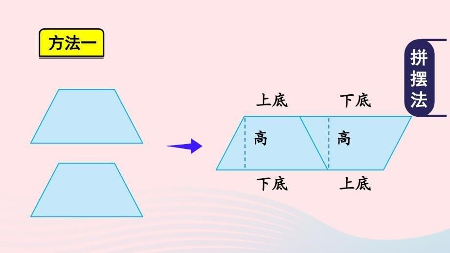 2023五年级数学上册六多边形的面积3梯形面积上课课件冀教版_第5页