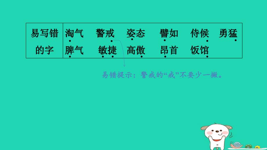 浙江省2024四年级语文下册第四单元考点巩固课件新人教版_第4页