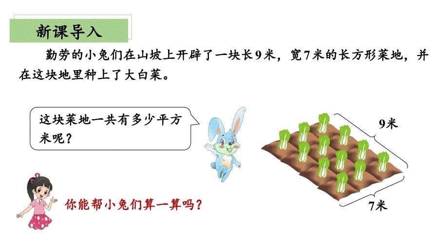 5.3《长方形的面积》（教学课件）三年级 数学下册 北师大版_第5页