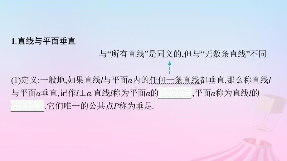 适用于新教材2024版高考数学一轮总复习第八章立体几何与空间向量第四节空间直线平面垂直的判定与性质课件北师大版_第5页