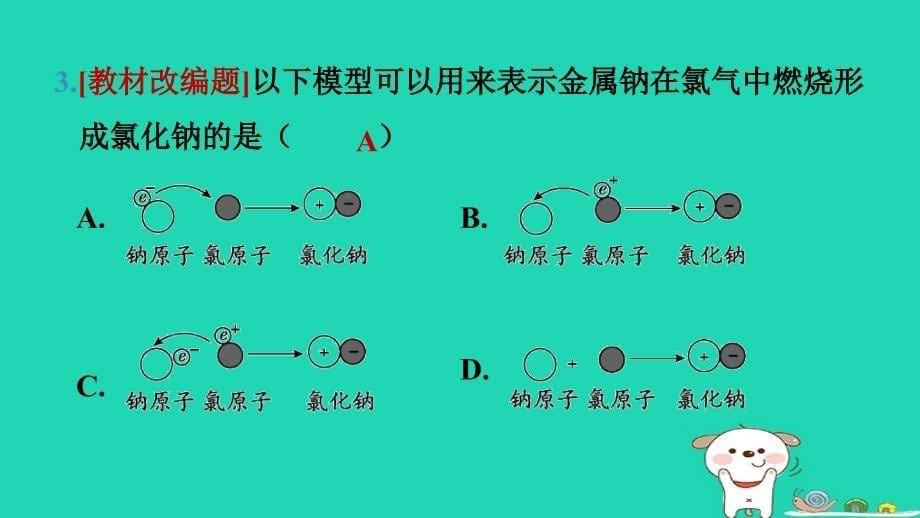 2024八年级科学下册第2章微粒的模型与符号2.3原子结构的模型第2课时离子与同位素习题课件新版浙教版_第5页