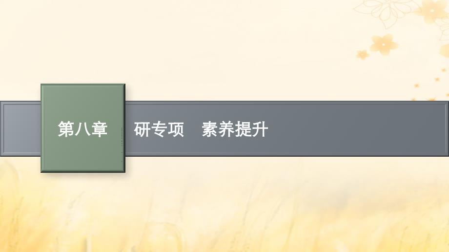 适用于新教材2024版高考物理一轮总复习第8章静电场研专项素养提升课件_第1页