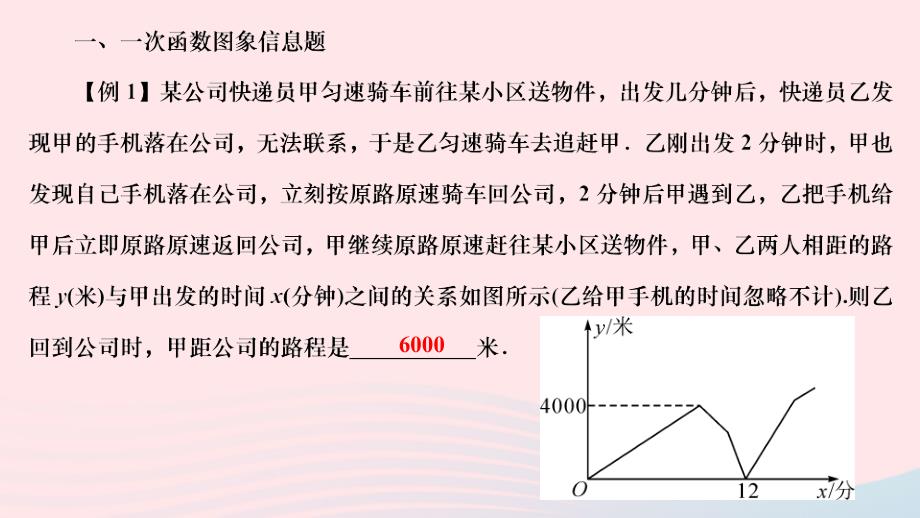 2024八年级数学下册第十九章一次函数专题课堂十五一次函数的应用作业课件新版新人教版_第2页