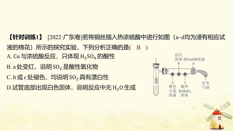 江苏专版2023_2024学年新教材高中化学第五章化工生产中的重要非金属元素章末复习课课件新人教版必修第二册_第5页