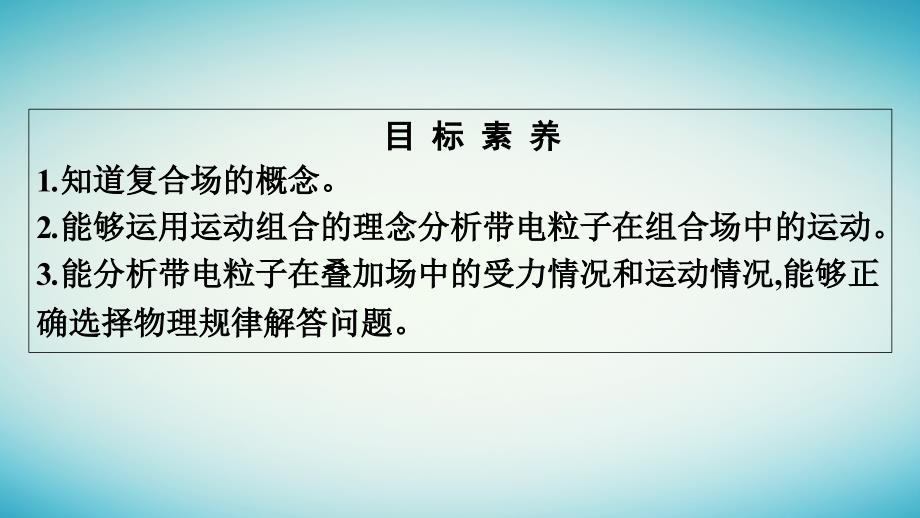 广西专版2023_2024学年新教材高中物理第1章安培力与洛伦兹力习题课二带电粒子在复合场中的运动课件新人教版选择性必修第二册_第4页