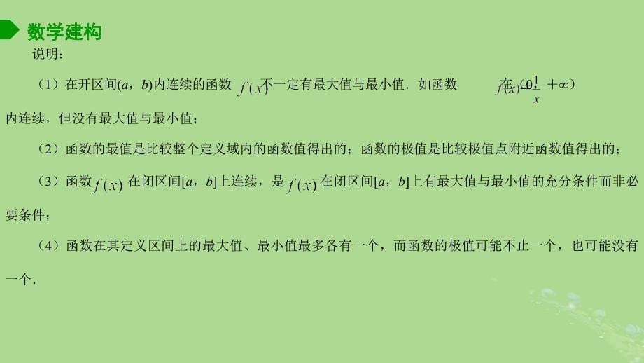 高中数学5.3.3最大值与最小值1课件苏教版选择性必修第一册_第5页