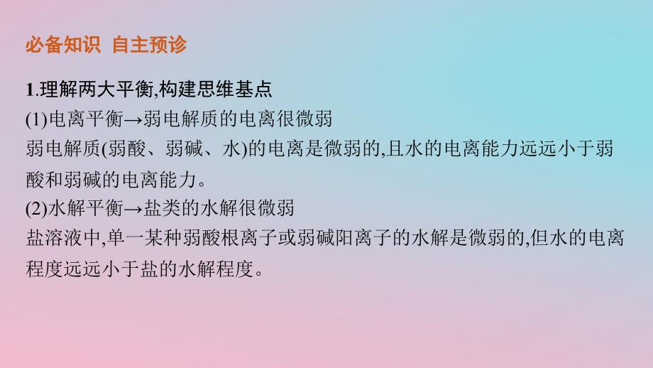 适用于新教材2024版高考化学一轮总复习第八章第42讲溶液中微粒浓度的关系及分析课件新人教版_第3页