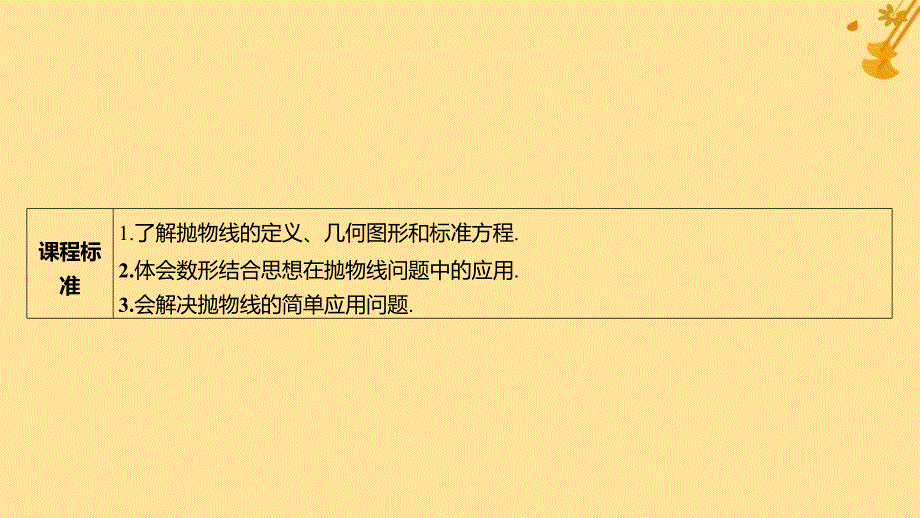 江苏专版2023_2024学年新教材高中数学第三章圆锥曲线的方程3.3.1抛物线及其标准方程课件新人教A版选择性必修第一册_第2页