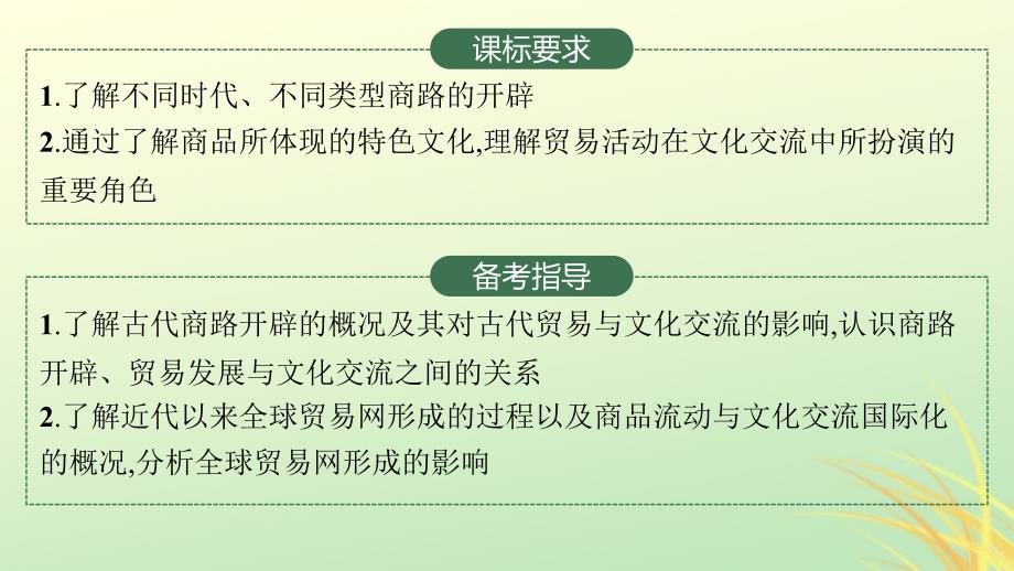 适用于新高考新教材广西专版2024届高考历史一轮总复习第45讲商路贸易与文化交流课件_第4页