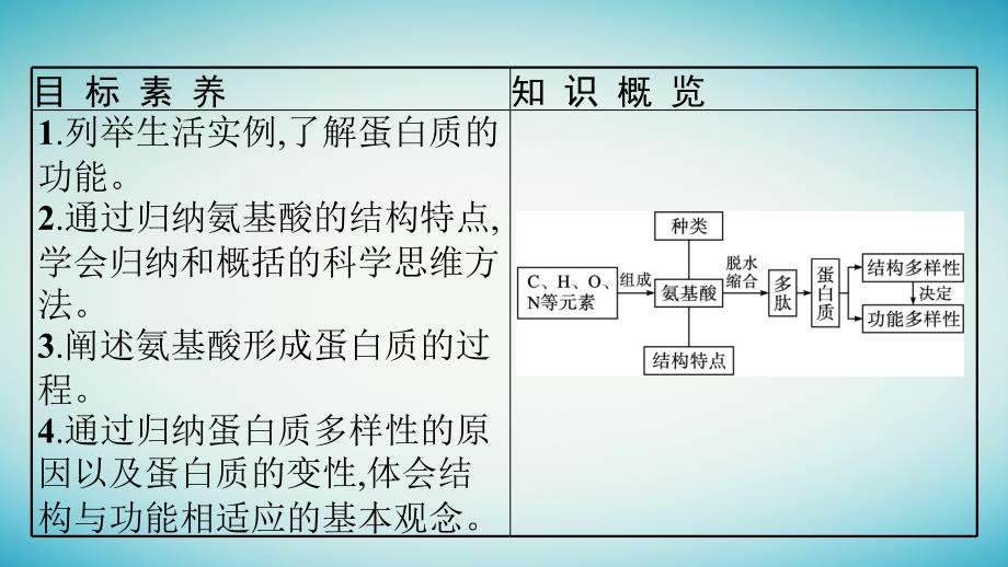 广西专版2023_2024学年新教材高中生物第1章细胞的分子组成第2节生物大分子以碳链为骨架第2课时蛋白质课件浙科版必修1_第4页