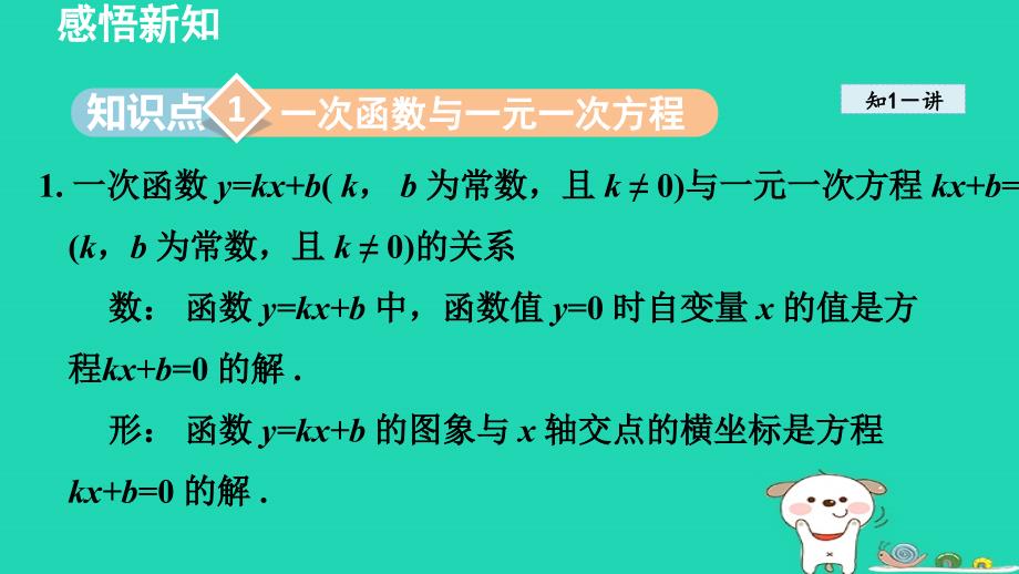 2024八年级数学下册第19章一次函数19.2一次函数3一次函数与方程不等式课件新版新人教版_第3页