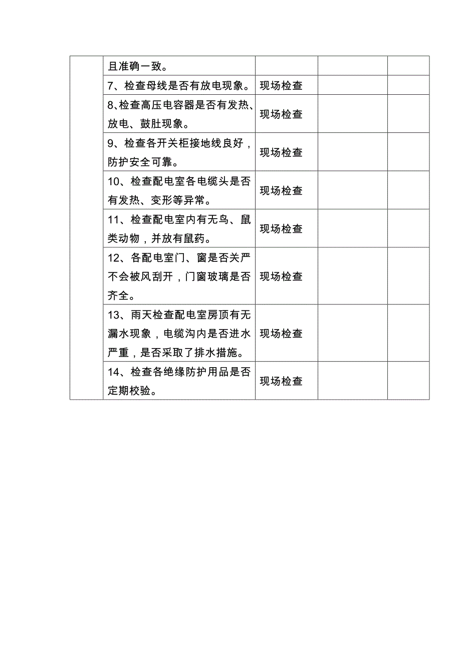 印刷包装企业配电室及电气设备的安全检查表_第2页