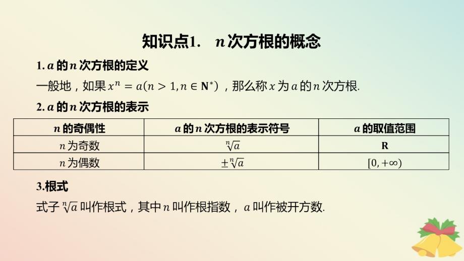 江苏专版2023_2024学年新教材高中数学第4章指数与对数4.1指数4.1.1根式课件苏教版必修第一册_第4页