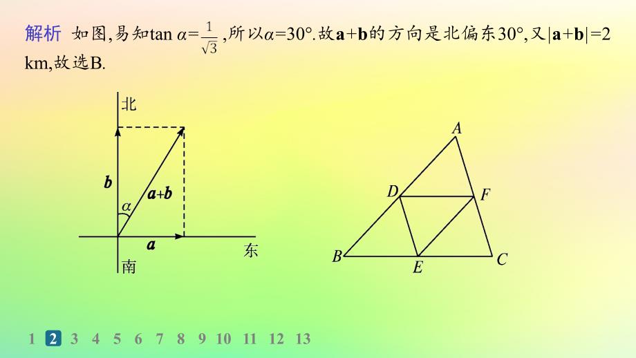 新教材2023_2024学年高中数学第6章平面向量初步6.1平面向量及其线性运算6.1.2向量的加法分层作业课件新人教B版必修第二册_第4页