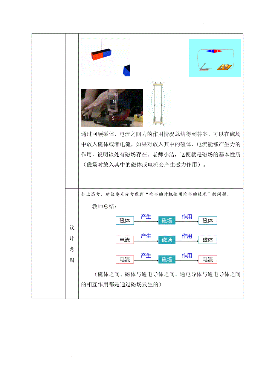 磁场磁感线教学设计-2023-2024学年高二上学期物理人教版（2019）必修第三册_第4页