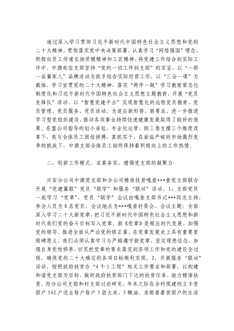 2024年基层党务工作总结范文2024-2024年度(通用6篇)_第3页