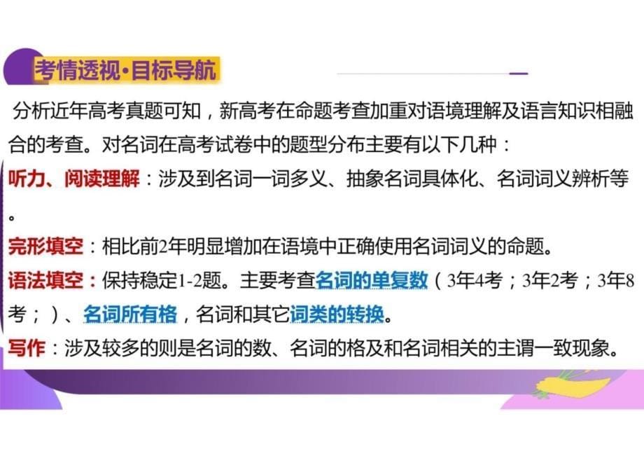 2025年新高考英语一轮复习专题1 名词 课件_第5页