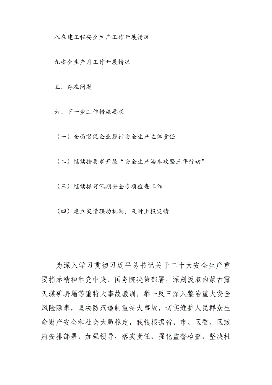 乡镇2024年上半年安全生产工作总结_第2页