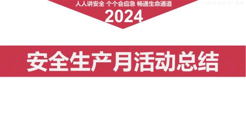 2024年安全生产月活动总结模板九（19页）