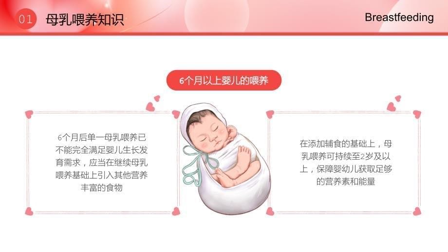 粉色卡通风母乳喂养健康宣传PPT_第5页