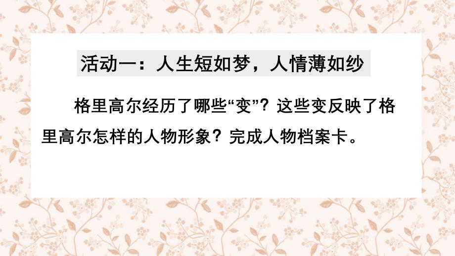 《变形记》 课件 2023-2024学年统编版高中语文必修下册_第4页