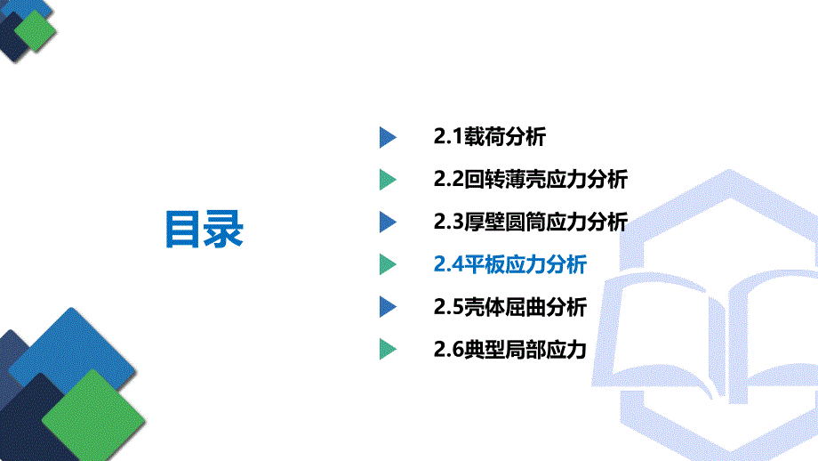 化工过程设备设计教学课件：第二章压力容器识应力分析2.4平板应力分析_第2页