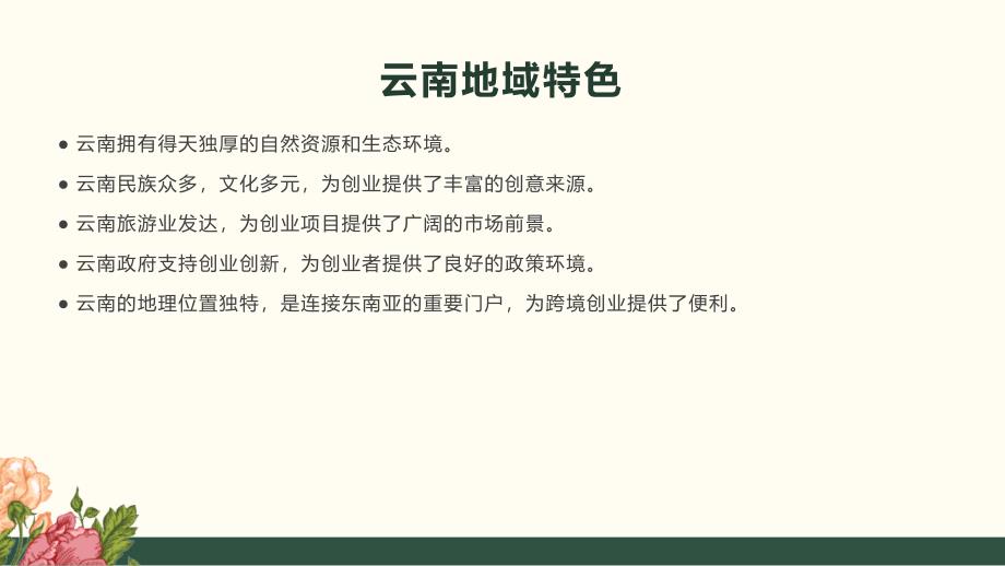 大学生云南创业项目(参考模板)_第4页