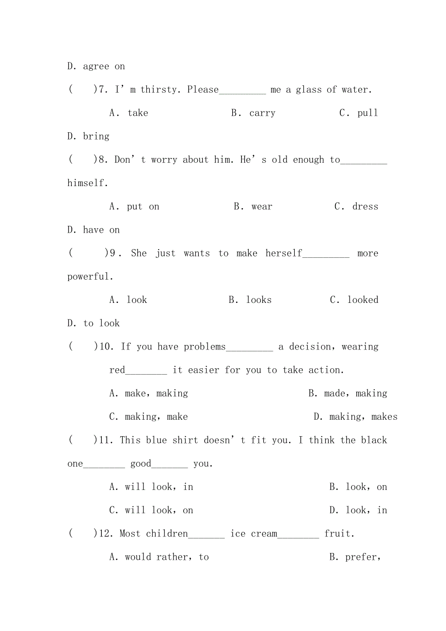 九年级英语上册第一次月考模块检测试题6_第2页