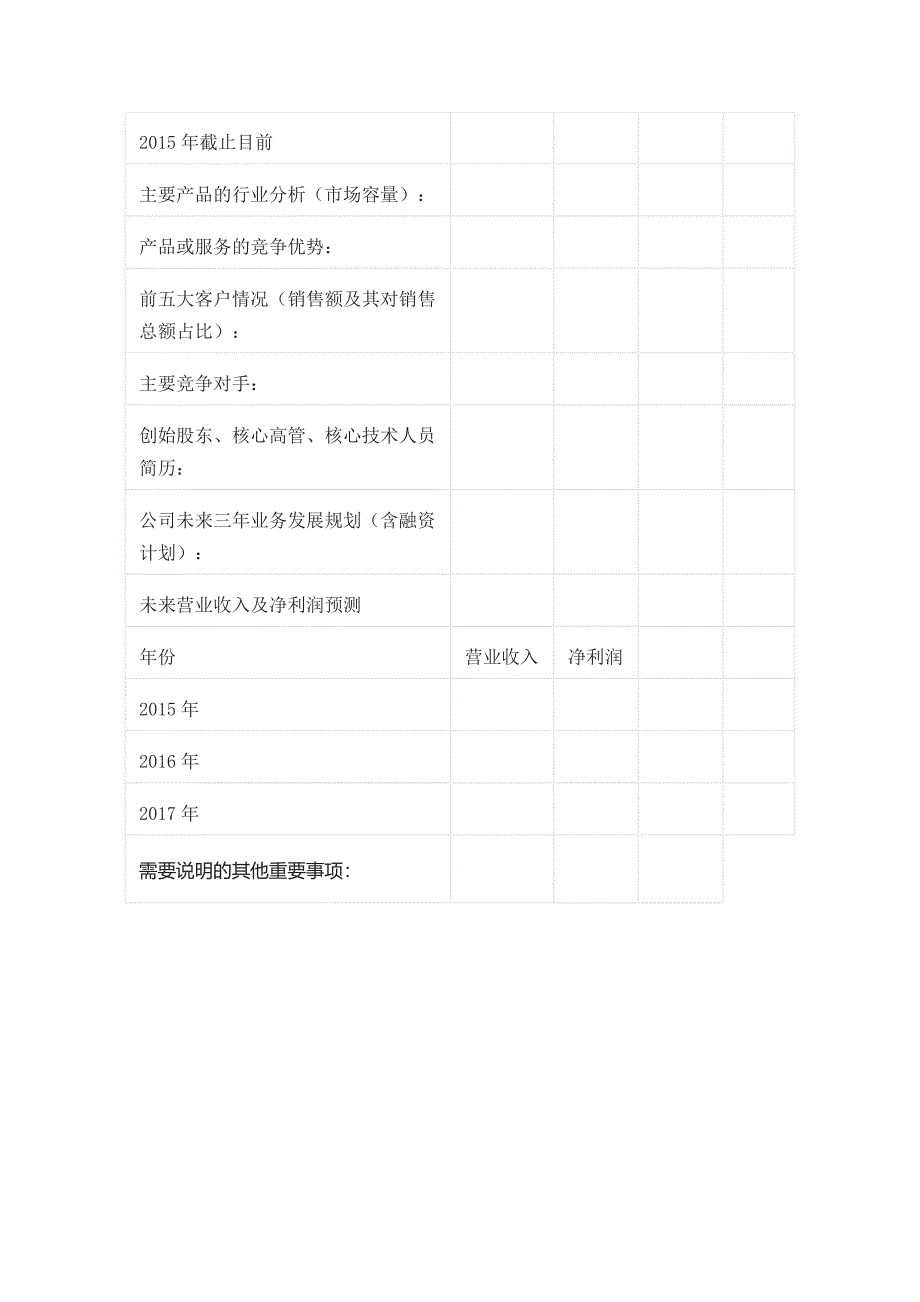 企业基本情况调查表全套_第2页