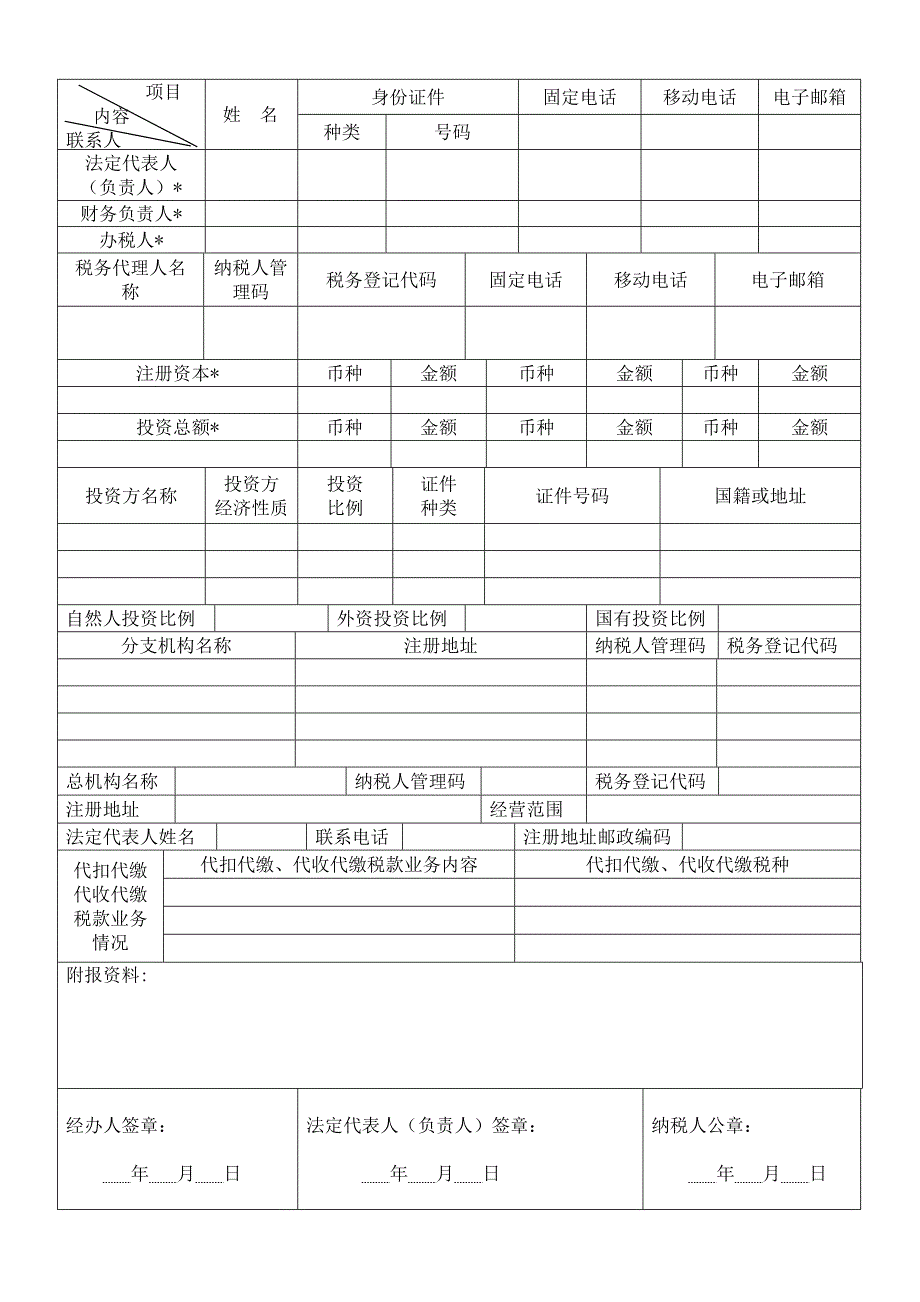 税务登记表范表_第3页